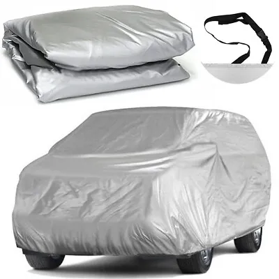 4.8M Full Car Cover In/Outdoor Dust UV Sun Snow Protection Silver Fit For SUV • $28.99