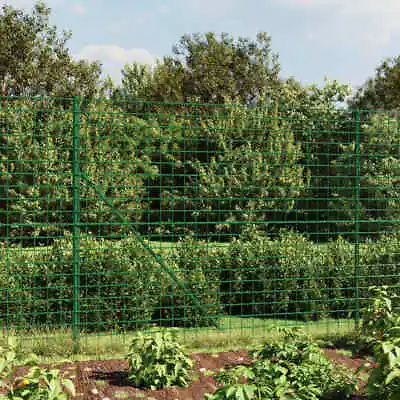Wire Mesh Fence Green 1.8x10 M Galvanised Steel N9F8 • £160.67