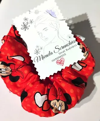 Scrunchies Hair Accessories Girls Pony Tail Hold Minnie Mouse Polka Dots 2 Sz S • $7.99