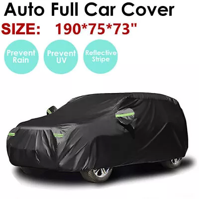 Full Car Cover For Outdoor Sun Dust Scratch Rain Snow Waterproof Breathable • $28.98