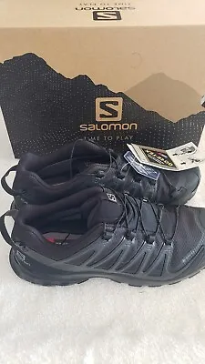 New Salomon XA PRO 3D V8 GTX Gore-Tex Womens Size 8.5 Black Trail Hiking Running • £110.79