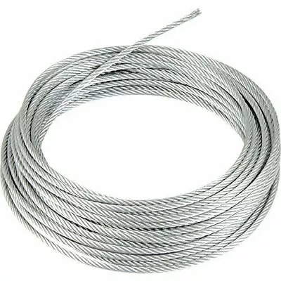 Galvanized Wire Rope Cable 5/16  7x19 100 Ft Coil • $58.83