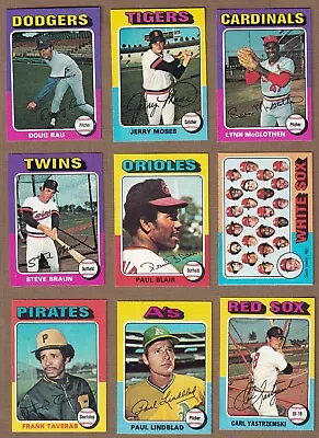 1975 Topps MINIS Baseball (265-396) * You Pick * Conditions Listed • $2.25