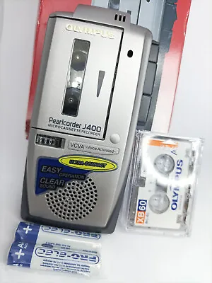 Olympus J400 Pearlcorder MicroCassette Voice Recorder Dictaphone Dictation Micro • £129.99