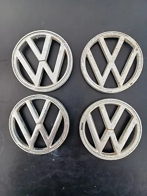 70s Vintage VW Grill Badge Aluminum 113 853 601B Schwager Pforzheim  (B) 4pcs. • $45