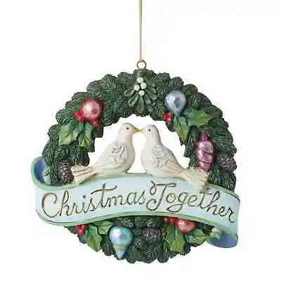 $26.90 • Buy Jim Shore CHRISTMAS TOGETHER WREATH HANGING ORNAMENT 600676 BRAND NEW 2022