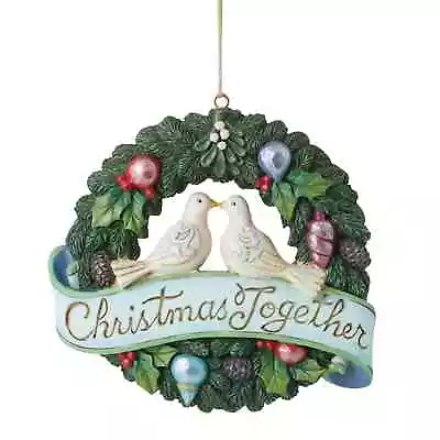 $26.90 • Buy Jim Shore CHRISTMAS TOGETHER WREATH HANGING ORNAMENT 600676 BRAND NEW 2022
