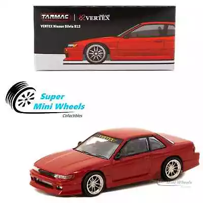 Tarmac Works 1:64 VERTEX Nissan Silvia S13 Red Metallic • $13.99