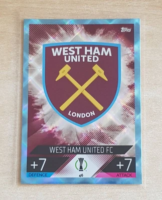 £4.95 • Buy WEST HAM UTD BADGE Match Attax 2022/23 # 46 Europa Conference Finalist