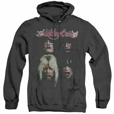 Motley Crue The Crue Hoodie Sweatshirt Licensed Rock N Roll Retro Black Heather • $31.49