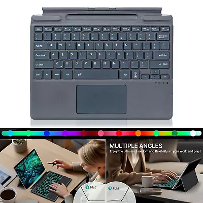 For Microsoft Surface Pro 8 9 X Type Cover Backlit Wireless Keyboard W/Trackpad • $63.88