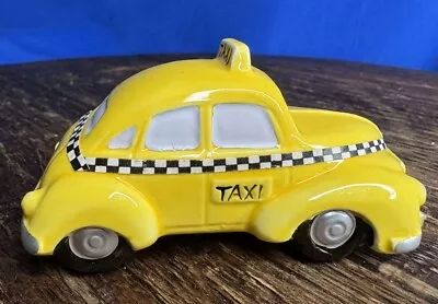 Dept 56 Snow Village Accessory TAXI CAB 51063 Yellow NEW • $12.56