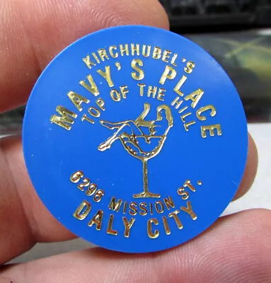 Vintage Kirch Hubels Mavys Place Daly City California Plastic Token Coin 1985 BL • £4.82