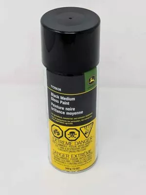 John Deere Medium Gloss Black Spray Paint Can TY25638 • $12.01