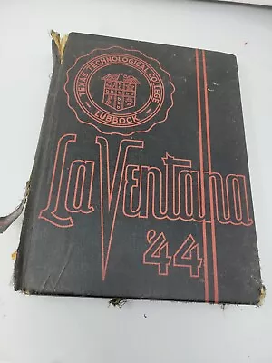 Vintage 1944 LA VENTANA Yearbook Texas Tech Lubbock  Texas • $10