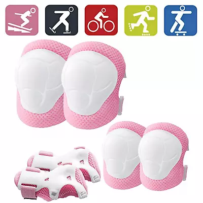 Knee Elbow Protective Pads Guards Set For Kids Youth Inline Roller Cycling Bike • $6.49