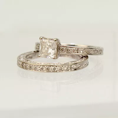 £4794.71 • Buy Brilliant Earth GIA Certified 18k Gold & Diamond Ring & Matching Band -sz 3.5 VR