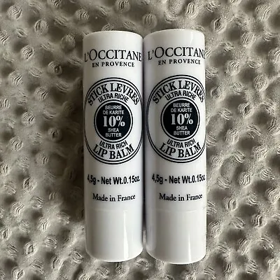 L'occitane En Provence Ultra Rich Lip Balm Stick With 10% Shea Butter 2g / .07oz • $15