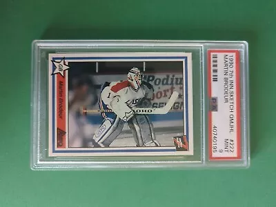 1990 7th Inning Sketch QMJHL Martin Brodeur Pre Rookie #222 MINT PSA 9 • $49.99