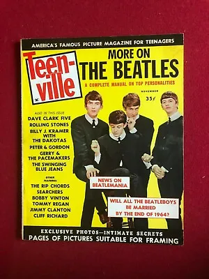 1964 BEATLES  Teen-Ville   Magazine (NO Label) VOL 1 NO 1 (Scarce / Vintage) • $101.15