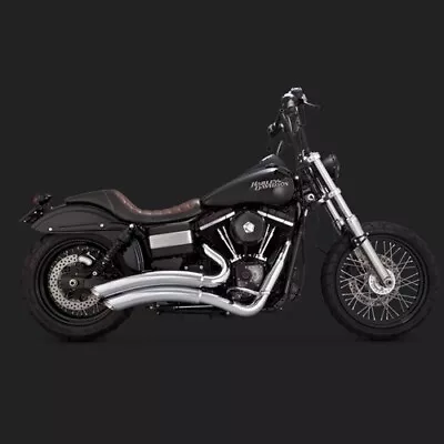 Vance & Hines Dyna Super Radius 2-2 Chrome 06-17 Street Fat Bob Super Wide Glide • $399.99