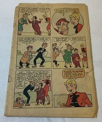 1950 MILLIE THE MODEL #22 ~ Coverless Missing 1st Wrap And Centerfold • $16.16