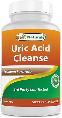 $14.99 • Buy Best Naturals Uric Acid Cleanse 90 Vegetarian Capsules