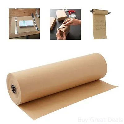 $31.99 • Buy Kraft Paper Roll Sheet Packaging Packing Shipping Mailing Wrapping 1800x30in