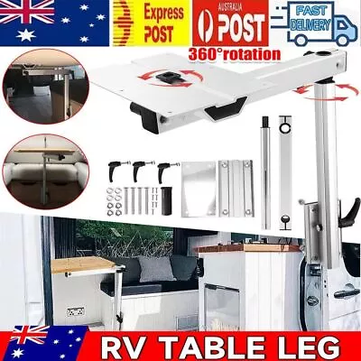 RV Table Leg Movable Rotatable Folding Height Adjustable Camper Caravan Kit AU • $80.74