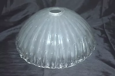 Vintage Mid Century Murano Glass Light Lamp Shade Controlled Bubbles  • $64.99