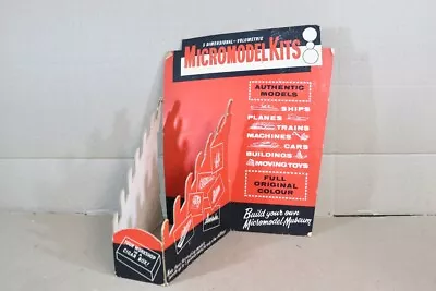 MICROMODELS 1950's VINTAGE POINT OF SALE SHOP DISPLAY STAND SHIP TRAIN PLANE 2og • £149.50