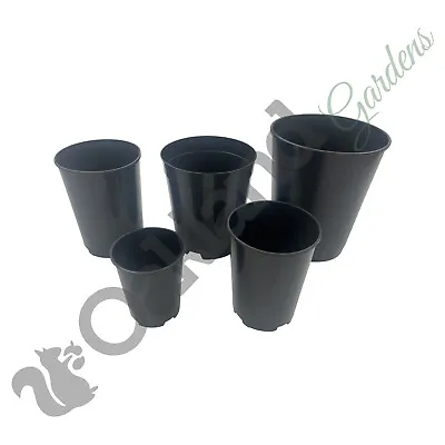 Deep Rose Pots 1 2 3 4 7 Litre Plant Flower Pot Tall Root Black Strong • £9.80