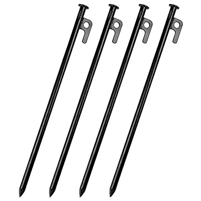 4 Pack Tent Stakes Heavy Duty Metal Tent Pegs For Camping Steel Tent Stakes 16 I • $15.12