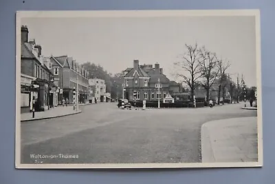 Postcard Walton On Thames Great Street View With Classic Car • £6
