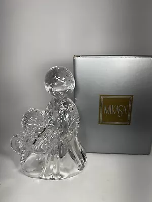 Crystal Mikasa Choir Angel Double Angel Figurine Made In Germany • $10