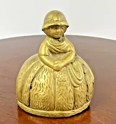 Vintage Mini Brass Southern Lady Bell Heavy 2.75  Dress Bonnet Belgium? • $14.95