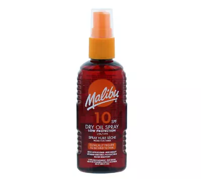 Malibu Sun SPF 10 Non-Greasy Dry Oil Spray For Tanning Low Protection Water • £23.79