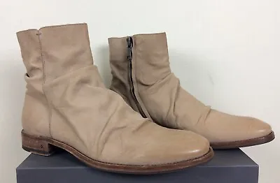 John Varvatos Collection Morrison Sharpei Leather Boots $698 • $249.99