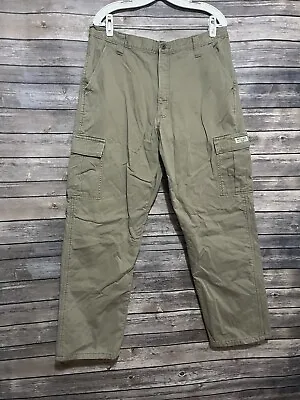 Wrangler Fleece Lined Cargo Pants Men 36x32 Khaki Tan Work Outdoor 70FLWBH • $15.19