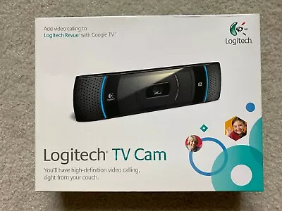 Logitech TV Cam HD Webcam 720 Widescreen V-U0022 Video Calls Stream Skype Zoom • $124.99