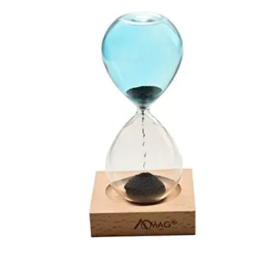 Magnetic Hourglass Sand Timer Hand Blown Hour Glass For Office Desk Home Decor • $18