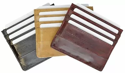 Genuine Eel Skin Soft Slim Credit Card Holder Men's Wallet By Marshal® • $16.99