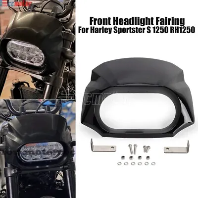 Gloss Black Headlight Fairing Cover For Harley Davidson Sportster S 1250 RH1250 • $135.86