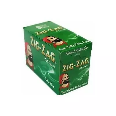   Zig Zag Green Standard Regular Cigarette Rolling Paper - Buy 1 To 100 Booklets • £9.48