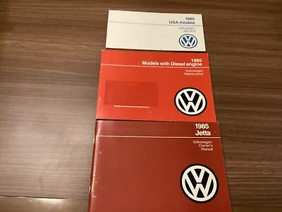 1985 Volkswagen Owners Manual Maintenance And Warrenty • $11.99