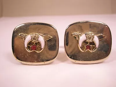 Shriners Vintage Cuff Links Masonic Scottish Rite Fraternal Lodge Grand • $35.49