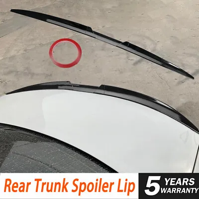 $35.95 • Buy For VW Jetta MK7 2019-22 Sedan Rear Trunk Lip Spoiler Lip Wing Trim Black 135cm