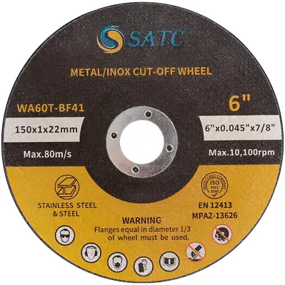 25 Pcs Cut Off Wheels 6 Inch Cutting Wheel 6″X.045″X7/8″ Cutting Discs Fits New • $30.84