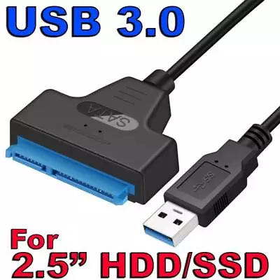 $7.85 • Buy USB 3.0 To SATA External Drive Converter Adapter Cable For 2.5  HDD SSD SATA III