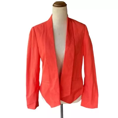 Sussan Structured Lined Blazer Jacket Orange 8 Women’s • $3